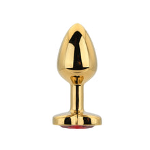 Load image into Gallery viewer, toosh-heart-shaped-gold-with-red-stone-small