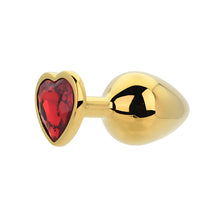 Load image into Gallery viewer, toosh-heart-shaped-gold-with-red-stone-medium