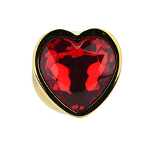 Load image into Gallery viewer, toosh-heart-shaped-gold-with-red-stone-medium