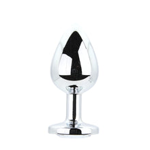 Load image into Gallery viewer, toosh-metal-butt-plug-silver-set-of-3-clear-stone