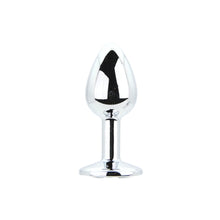 Load image into Gallery viewer, toosh-metal-butt-plug-silver-set-of-3-clear-stone