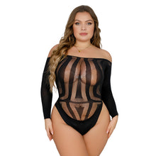 Load image into Gallery viewer, lace-by-lj-plus-size-long-sleeve-bodysuit