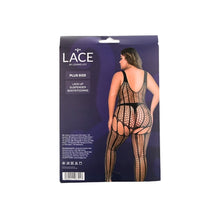 Load image into Gallery viewer, lace-by-lj-plus-size-lace-up-suspender-bodystocking