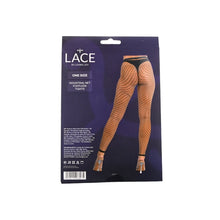Load image into Gallery viewer, lace-by-lj-one-size-industrial-net-footless-tights-black