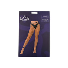 Load image into Gallery viewer, lace-by-lj-one-size-industrial-net-footless-tights-black