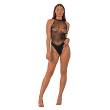 Load image into Gallery viewer, lace-by-lj-opaque-bodysuit-black