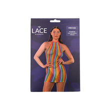 Load image into Gallery viewer, lace-by-lj-rainbow-halter-neck-dress