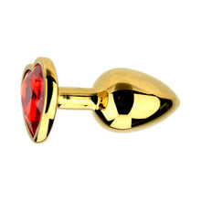 Load image into Gallery viewer, precious-metals-limited-edition-heart-shaped-anal-plugs-gold