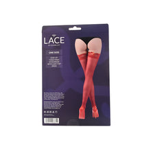 Load image into Gallery viewer, lace-by-lj-stay-up-thigh-high-stockings-with-lace-top