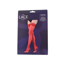 Load image into Gallery viewer, lace-by-lj-stay-up-thigh-high-stockings-with-lace-top