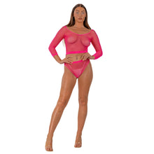 Load image into Gallery viewer, lace-by-lj-fence-net-crop-top-and-bottoms