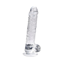 Load image into Gallery viewer, loving-joy-7-inch-dildo-with-balls-clear