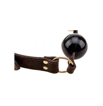 Load image into Gallery viewer, nound-nubuck-leather-solid-ball-gag