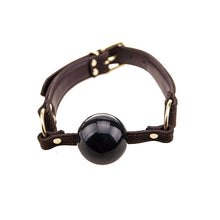 Load image into Gallery viewer, nound-nubuck-leather-solid-ball-gag