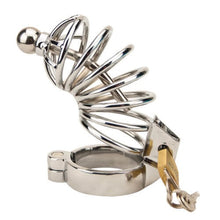 Load image into Gallery viewer, impound-corkscrew-male-chastity-device-with-penis-plug