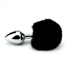 Load image into Gallery viewer, furry-fantasy-black-bunny-tail