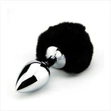 Load image into Gallery viewer, furry-fantasy-black-bunny-tail