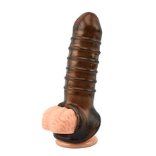 Load image into Gallery viewer, loving-joy-boss-textured-penis-sleeve-with-ball-loop