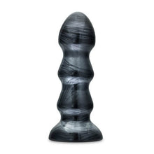 Load image into Gallery viewer, jet-black-jack-large-ribbed-butt-plug-7-inches