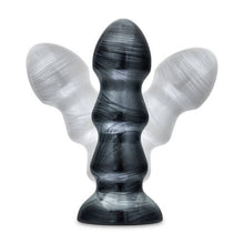 Load image into Gallery viewer, jet-black-jack-large-ribbed-butt-plug-7-inches