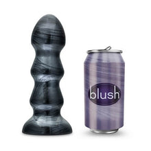 Load image into Gallery viewer, jet-black-jack-large-ribbed-butt-plug-7-inches