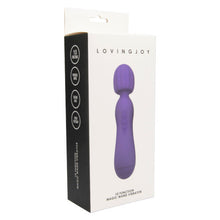 Load image into Gallery viewer, loving-joy-10-function-magic-wand-vibrator-purple