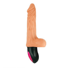 Load image into Gallery viewer, realistic-warming-6-5-inch-vibrating-dildo-with-balls-flesh
