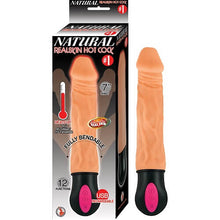 Load image into Gallery viewer, realistic-warming-7-inch-vibrating-dildo-flesh