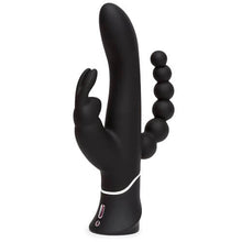 Load image into Gallery viewer, happy-rabbit-triple-curve-rechargeable-rabbit-vibrator-black