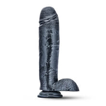 Load image into Gallery viewer, jet-raven-carbon-10-5-inch-metallic-black-realistic-dildo