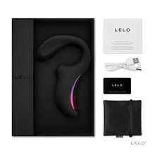 Load image into Gallery viewer, lelo-enigma-dual-stimulation-sonic-massager-black