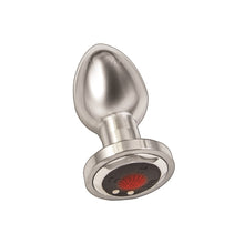 Load image into Gallery viewer, ass-sation-remote-vibrating-metal-butt-plug-silver