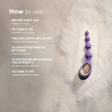 Load image into Gallery viewer, lelo-soraya-anal-beads-violet-dusk