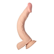 Load image into Gallery viewer, realcocks-dual-layer-bendable-dildo-10-inch-vanilla