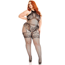 Load image into Gallery viewer, leg-avenue-seamless-halter-bodystocking-plus-size