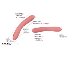 Load image into Gallery viewer, svakom-ava-neo-interactive-thrusting-vibrator-pink