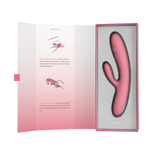 Load image into Gallery viewer, svakom-avery-thrusting-vibrator-with-clitoral-stimulator-pink