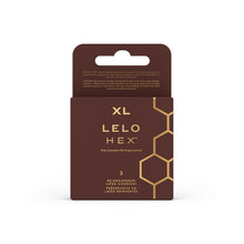 Load image into Gallery viewer, lelo-hex-condoms-respect-xl-3-pack