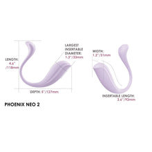 Load image into Gallery viewer, svakom-phoenix-neo-2-interactive-app-controlled-vibrator-lilac