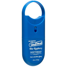 Load image into Gallery viewer, doc-johnson-goodhead-to-go-deep-throat-spray-blue-raspberry