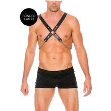 Load image into Gallery viewer, leather-chain-harness-one-size