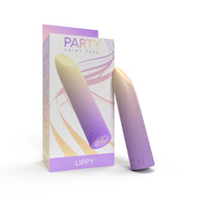 Load image into Gallery viewer, party-color-lippy-rechargeable-bullet-vibrator-purple