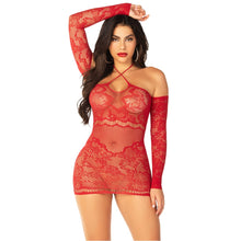 Load image into Gallery viewer, leg-avenue-seamless-off-the-shoulder-mini-dress-red