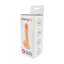 Load image into Gallery viewer, loving-joy-realistic-dildo-with-balls-and-suction-cup-6-inch
