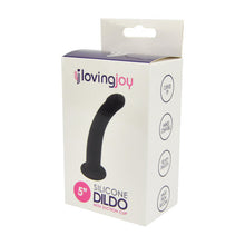 Load image into Gallery viewer, loving-joy-curved-5-inch-silicone-dildo-with-suction-cup
