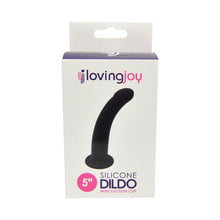 Load image into Gallery viewer, loving-joy-curved-5-inch-silicone-dildo-with-suction-cup
