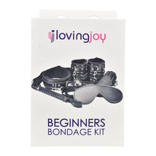 Load image into Gallery viewer, loving-joy-beginners-bondage-kit-black-8-piece
