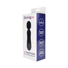 Load image into Gallery viewer, loving-joy-10-function-magic-wand-vibrator-black
