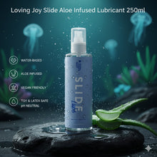 Load image into Gallery viewer, loving-joy-slide-aloe-infused-water-based-lubricant-250ml
