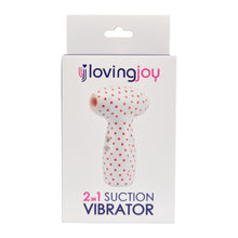 Load image into Gallery viewer, loving-joy-2-in-1-suction-vibrator-polka-dot
